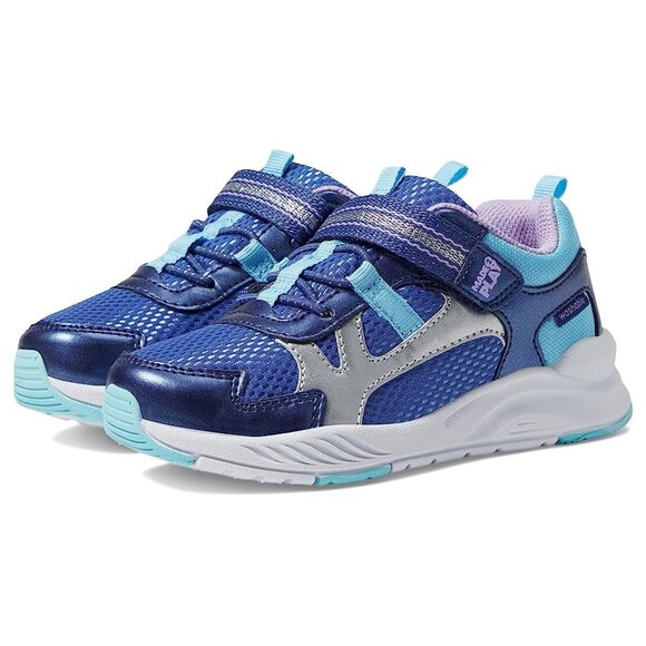 Stride Rite M2P Player Little Kid Girl's Shoes Navy Metallic 13W - Picture 1 of 8